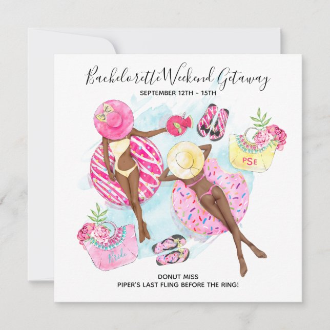 Reserve A Data Garotas do Pool Retro Despedida de Solteira Fim de (Frente)