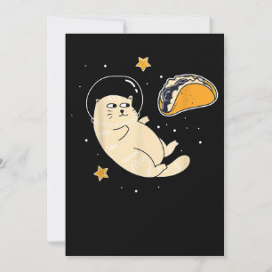 Reserve A Data Gato Astronauta na Lua do Taco Exterior