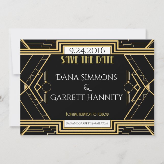 Reserve A Data Gatsby Dourado Wedding Suite Ceremony Party (Frente)
