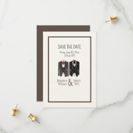 Reserve A Data Gay Casal Tuxedos Casamento Salve a Data