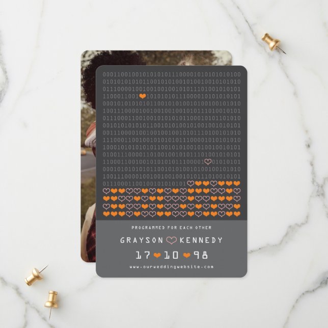 Reserve A Data Geek Programado Para O Código Binário Do Amor Salv (Frente/Verso In Situ)