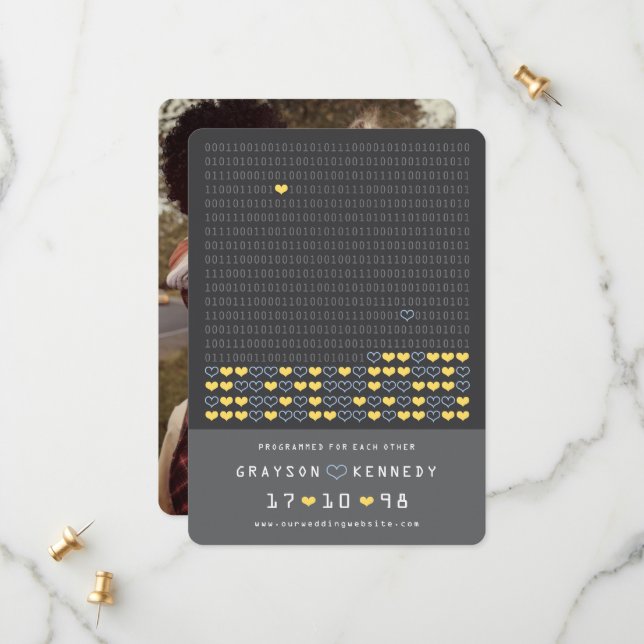 Reserve A Data Geek Programado Para O Código Binário Do Amor Salv (Frente/Verso In Situ)