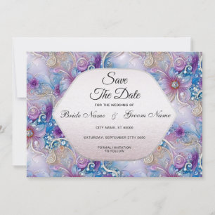 Reserve A Data Gems Floral Coloridas Salvem A Data