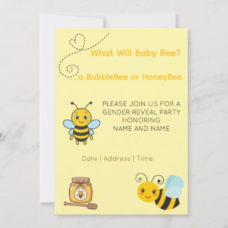 Reserve A Data Gender Reveal Theme Bee