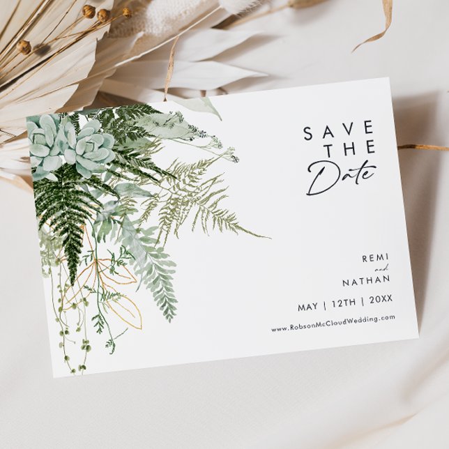 Reserve A Data Gerência e Dourada Script Folha Horizontal (Criador carregado)