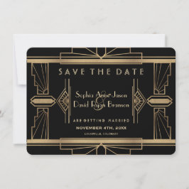 Reserve A Data Glamorous Roaring 20's Excelente Save The Date (O