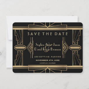 Reserve A Data Glamorous Roaring 20's Excelente Save The Date (O