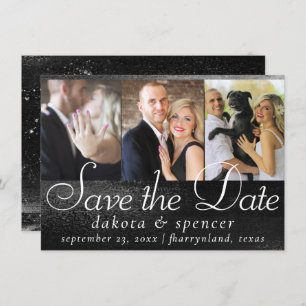 Reserve A Data Glitzy Foil   Onyx Black Dark Faux Shimmer 3 Foto