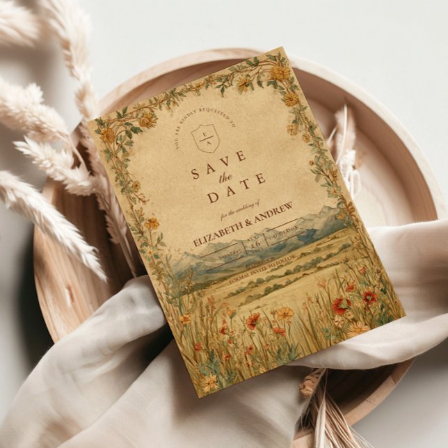 Reserve A Data Golden Meadow Mountain Wedding (Criador carregado)