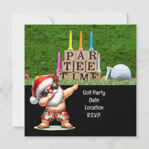 Reserve A Data Golf Par tee Festa Santa Claus Natal julho