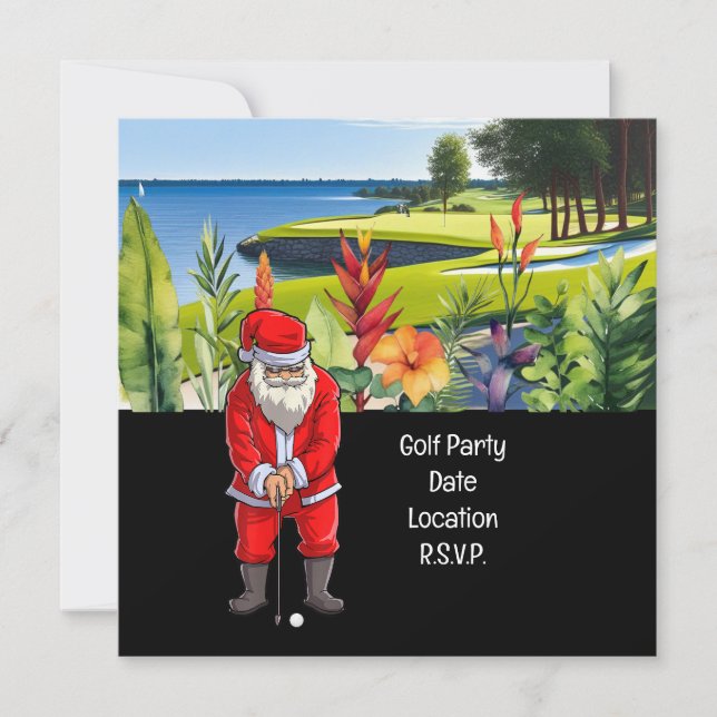 Reserve A Data Golf Par tee Santa Claus Natal Havaí (Frente)