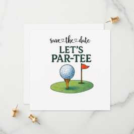 Reserve A Data Golfe Vamos Festa Par-Tee Tema de Golfe