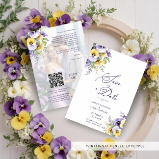 Reserve A Data Gorgeous Botanical Purple Pansies Flowers Photo