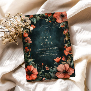 Reserve A Data Gothic Romance Floral Wedding