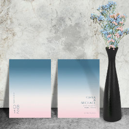 Reserve A Data Gradiente de Humor Casamento Céu Prussiano ID741