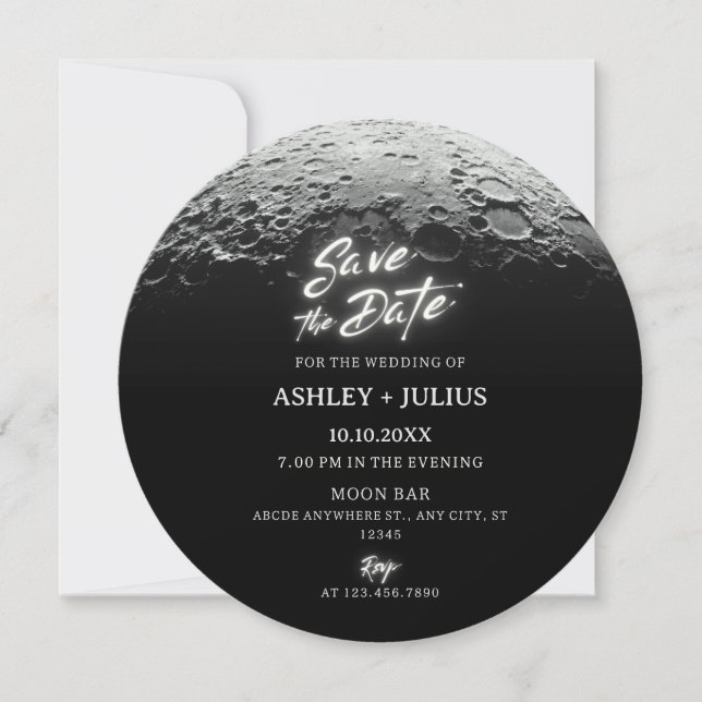 Reserve A Data Gradiente de meia lua (Frente)