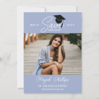 Graduação de Fotografia com Tipografia Azul Periwi