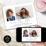 Reserve A Data Graduação de Script de Fotos do Formando Moderno 2<br><div class="desc">Graduação de Script de Fotos do Formando Moderno 2. Disponível digitalmente e impresso. Basta substituir as duas fotos de exemplo por suas próprias e personalizar com seus detalhes na parte inferior. Salvar a Data está em um script de conjunto de estilos manuscrito de na moda.</div>