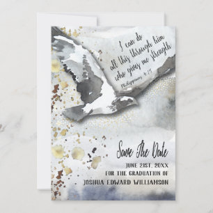 Reserve A Data Graduação Inspiracional Cristã Salvar a Data