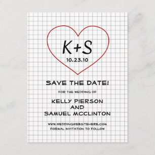 Reserve A Data Graph Paper Save Date (Salvar papel no gráfico)