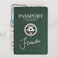 Green Florida Passport Salvar a data