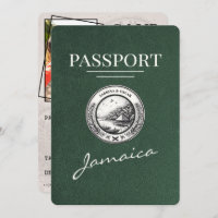 Green Jamaica Passport Salvar a data