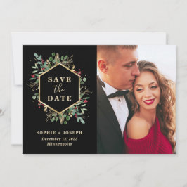 Reserve A Data Greenerescência dourada de Natal em Preto | Foto