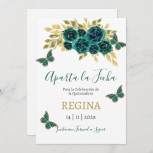 Reserve A Data Greenery Butterfly Quinceanera