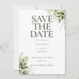 Reserve A Data Greenery Floral Typografia Código QR Casamento