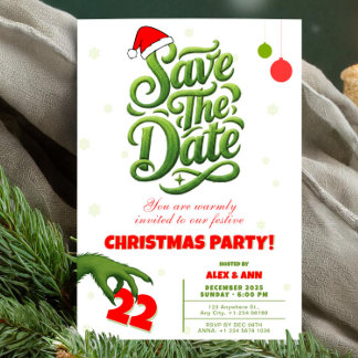 Reserve A Data Grinch Style Christmas Party Save the Date