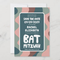 Groovy Green Waves, Bar Personalizado Bnai Mitzvah