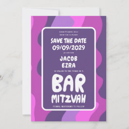 Reserve A Data Groovy Purple Waves Bar Bat Personalizado Bnai Mit