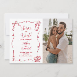 Reserve A Data Guardar A Data De Desenho Do Whimsical Ilustrado