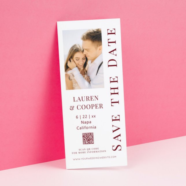 Reserve A Data Guardar A Data Do Casamento Moderno Do Código QR V (Criador carregado)