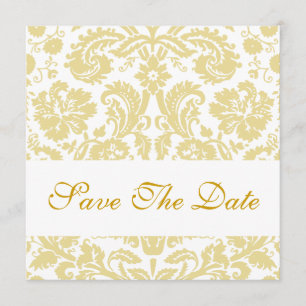 Reserve A Data Guardar A Data Floral Cream White Damask