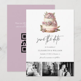 Reserve A Data Guardar data de casamento no jardim com código QR 