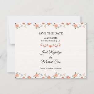 Reserve A Data Guardar o PostCard de data de casamento