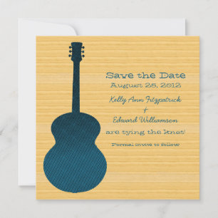 Reserve A Data Guitarra Azul Salvar Data Convidar