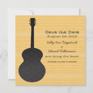 Reserve A Data Guitarra Cinza Guarda a data