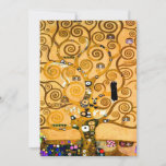 Reserve A Data Gustav Klimt Tree of Life<br><div class="desc">Cartão com o mural de Gustav Klimt The Tree of Life, The Stoclet Frieze (1905-1911). Consiste em três mosaicos: A Expectativa, Cavaleiro e O Embraço. Uma mulher bonita, uma árvore ouro, e dois amantes em um abraço são representados. Um presente maravilhoso para fãs de Arte Nouveau e de Arte Austríaca....</div>