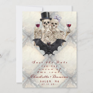 Reserve A Data Hallowen Gothic Skeleton Adora Casamento Bat