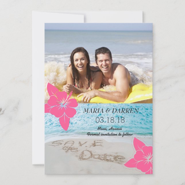 Reserve A Data Hawaii Beach Salve a Data (Frente)