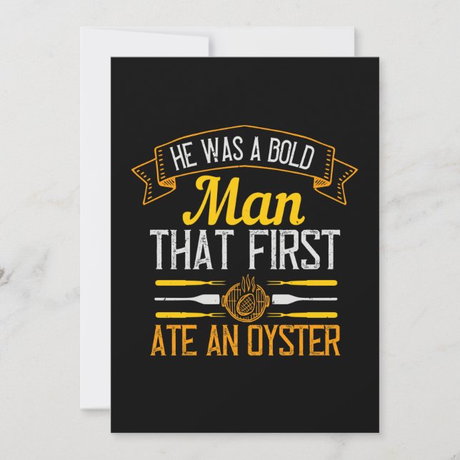 Reserve A Data He Was A Bold Man That First Ate An Oyster (Frente)