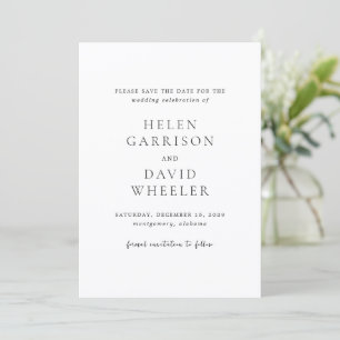 Reserve A Data Helen Classic Elegant Wedding