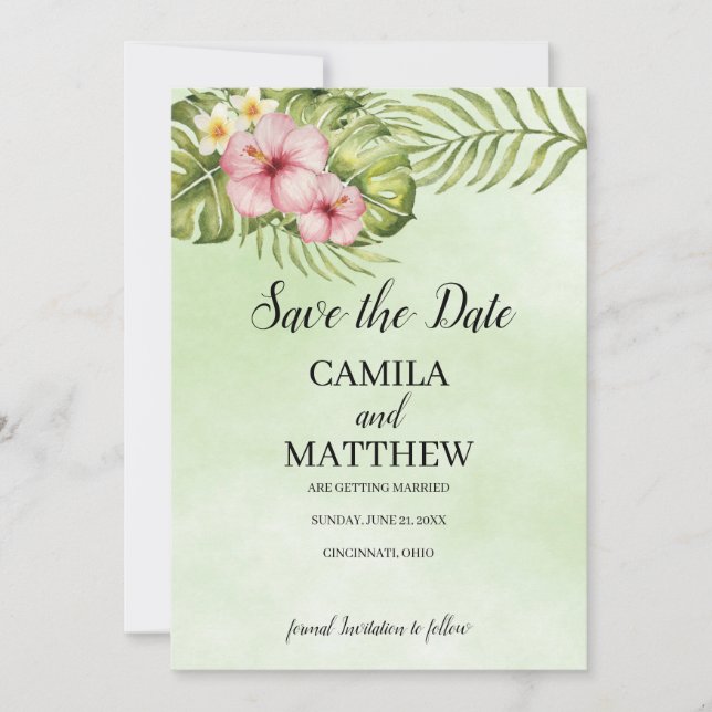 Reserve A Data Hibiscus rosa (Frente)