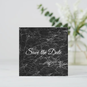 Reserve A Data Hip Black Marble Save Date