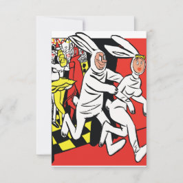 Reserve A Data Homem perseguindo uma mulher, Mascarada, coelhos