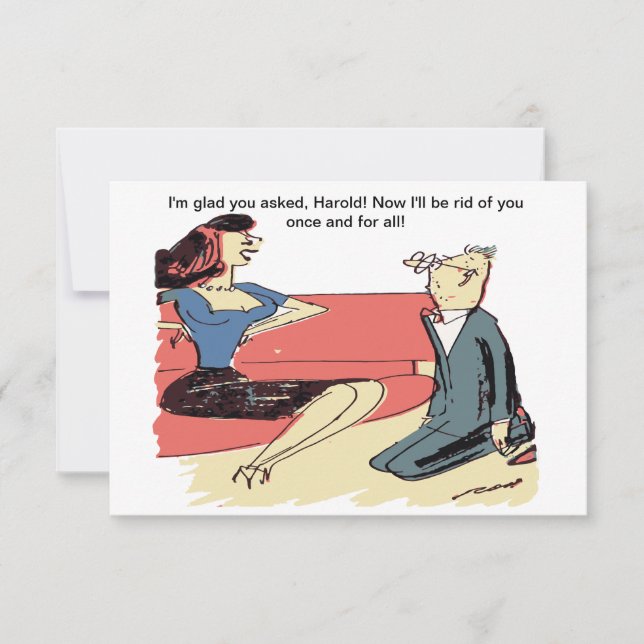 Reserve A Data Homem se propõe a uma mulher, Hilariante (Frente)