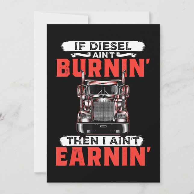 Reserve A Data Homens de Caminhoneiro Engraçado Presente (Frente)