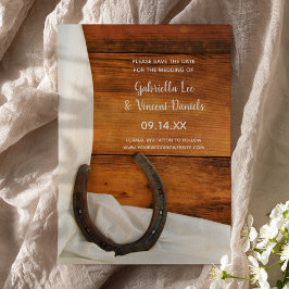 Reserve A Data Horsfere e Satin Western Wedding Salvar a Data